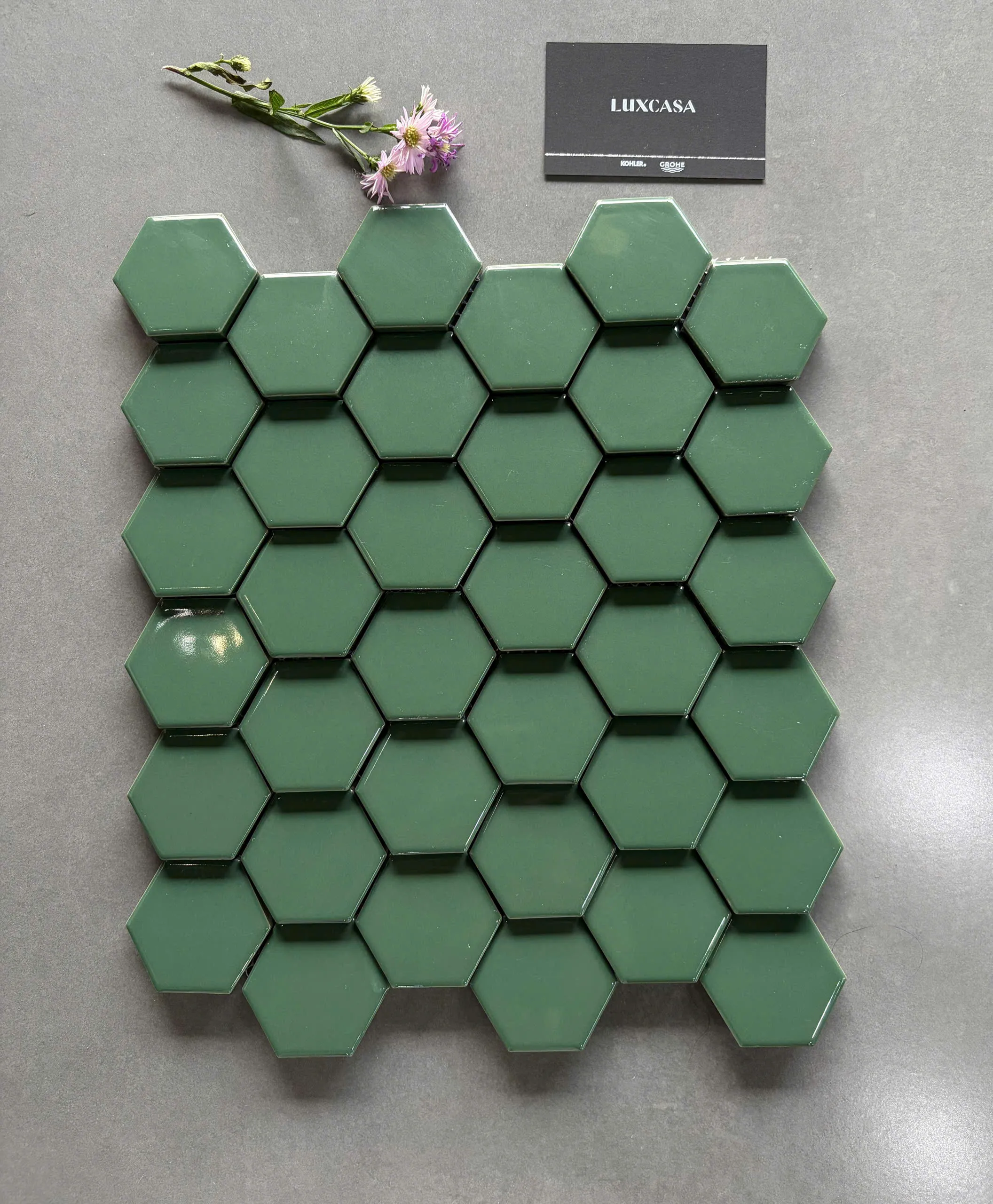 Gạch mosaic xanh lá LUTH8325