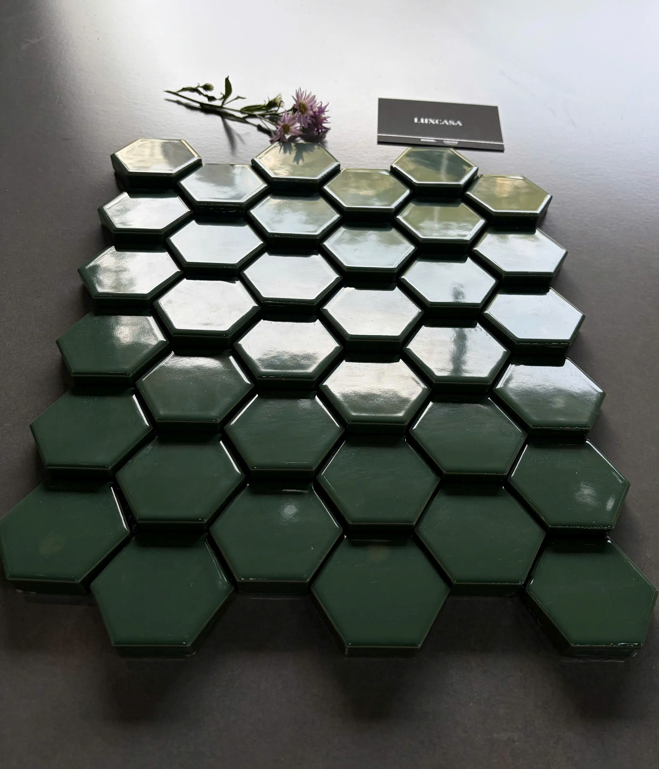 Gạch mosaic xanh lá LUTH8325