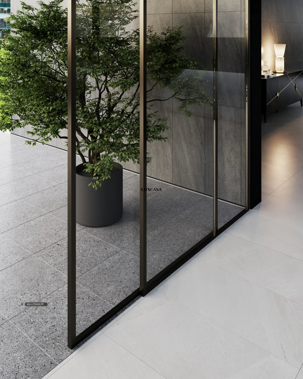 Gạch terrazzo 60x60 lát ngoài trời 60LU6007P