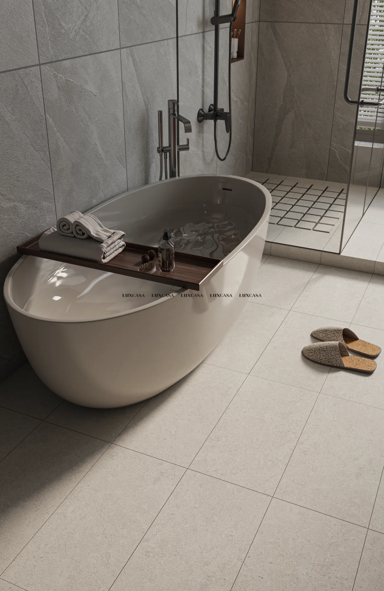 Gạch toilet 30x60 màu kem 360LU36001