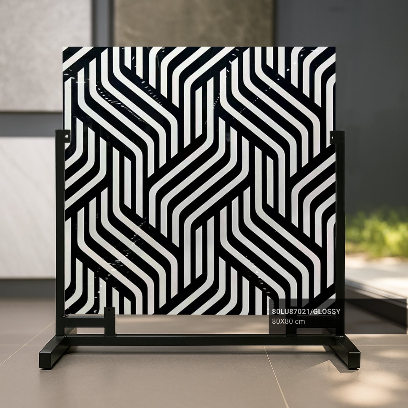 Hình thực tế gạch thảm phòng khách 80x80 80LU87021