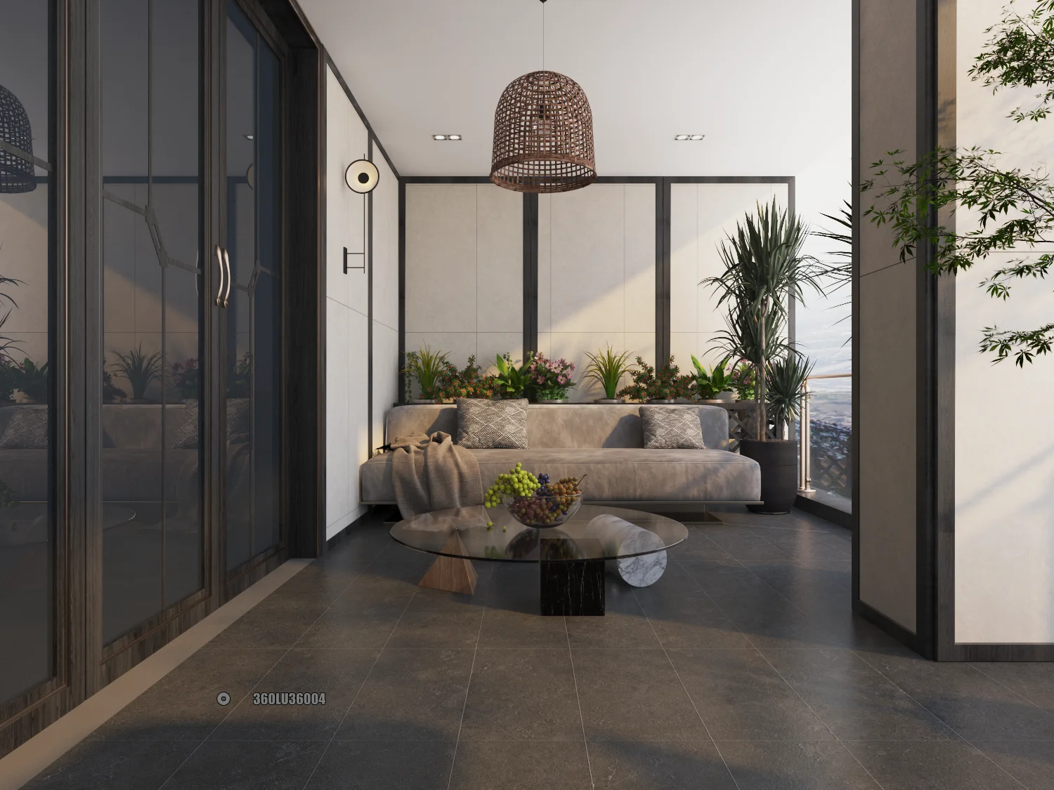 Mẫu gạch 30×60 lát ban công chống trơn mã 360LU36004