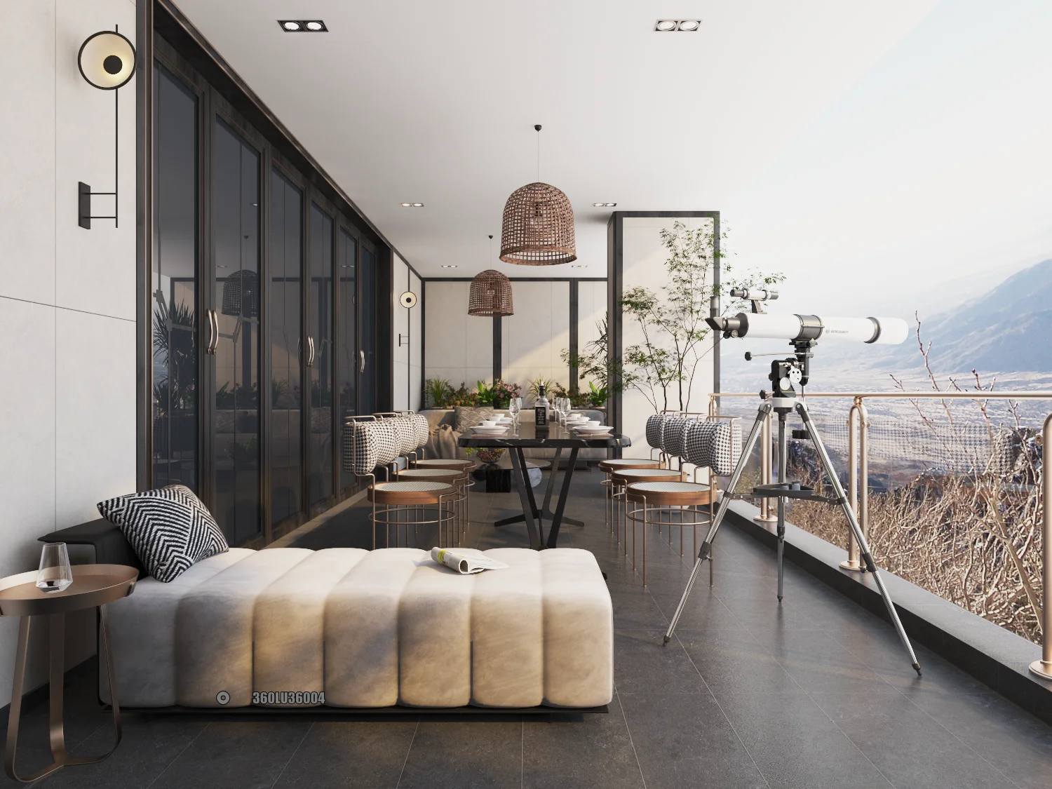 Mẫu gạch 30×60 lát ban công chống trơn mã 360LU36004