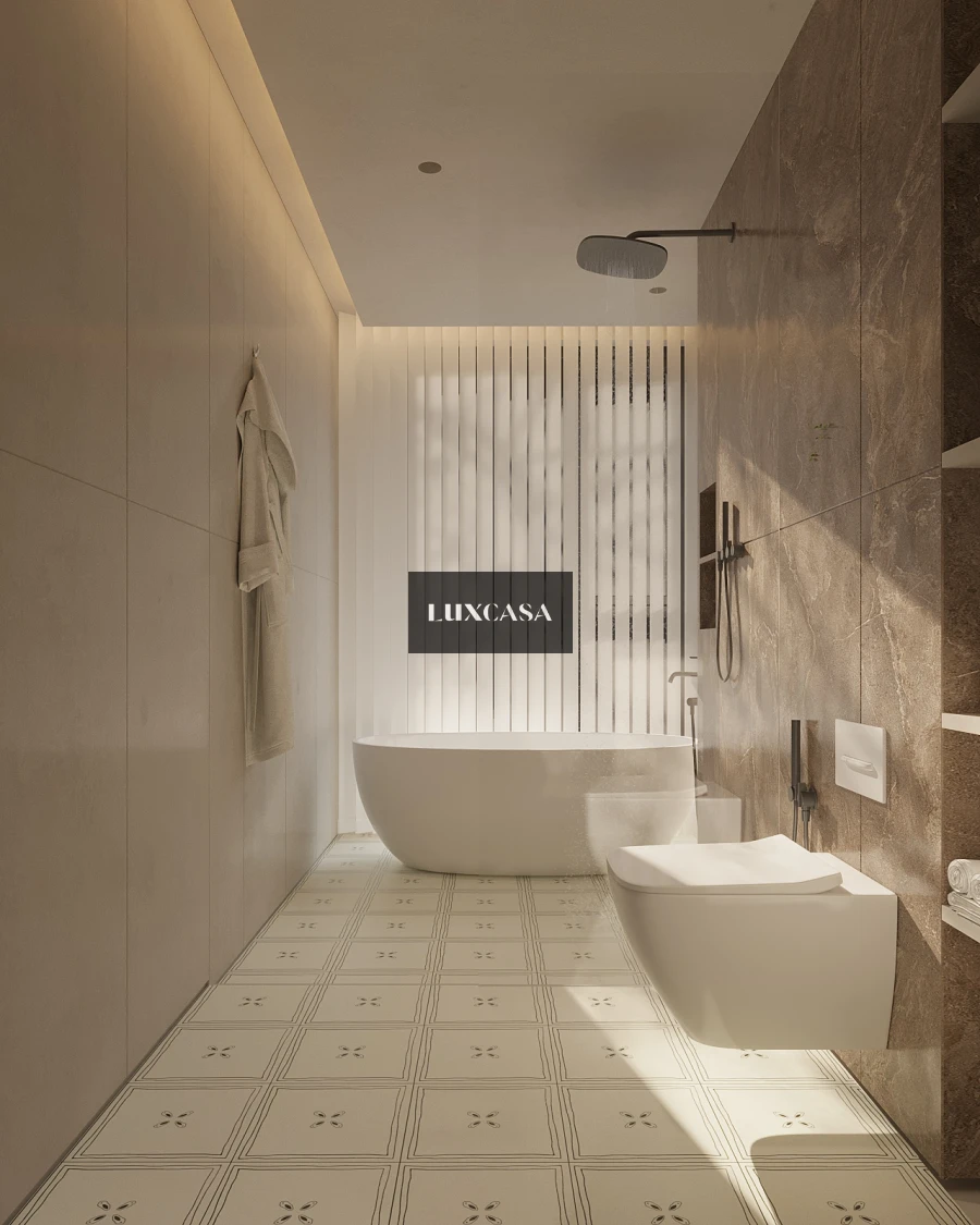 Mẫu gạch bông 30x60 30LUMF3198 lát nền nhà vệ sinh