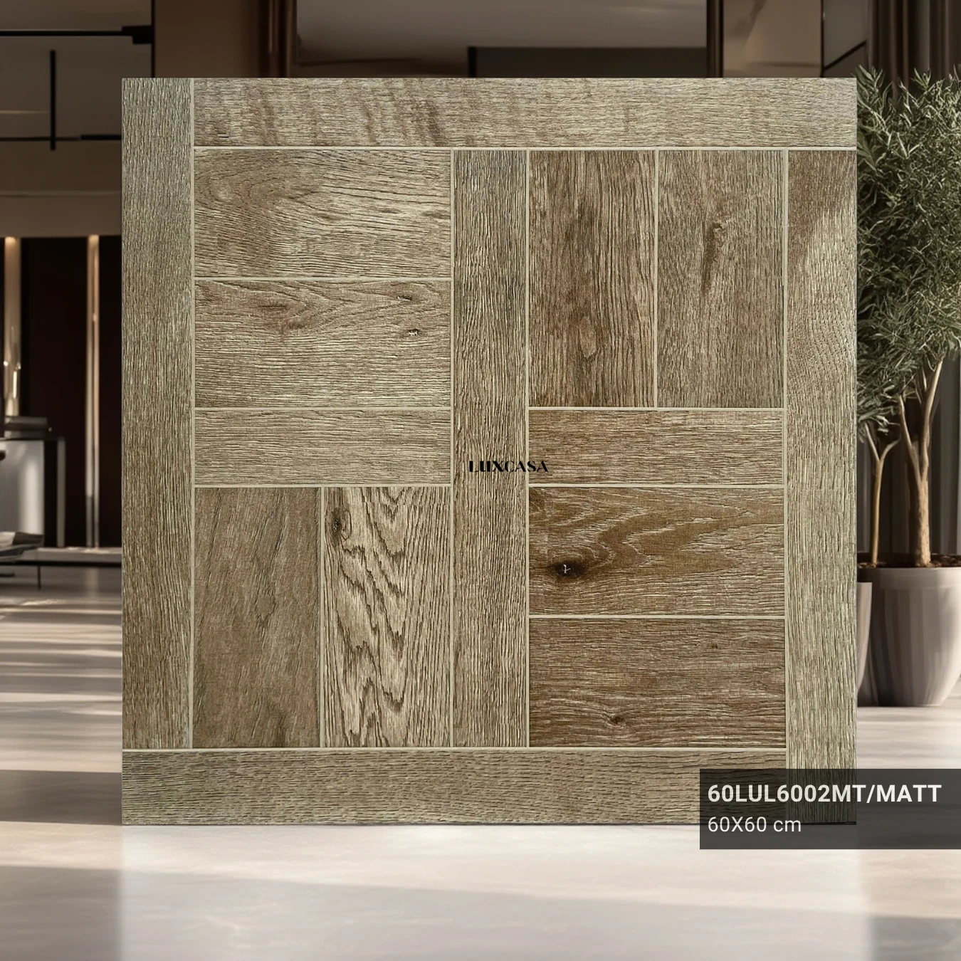 Mẫu gạch giả gỗ 60×60 60LUL6002MT
