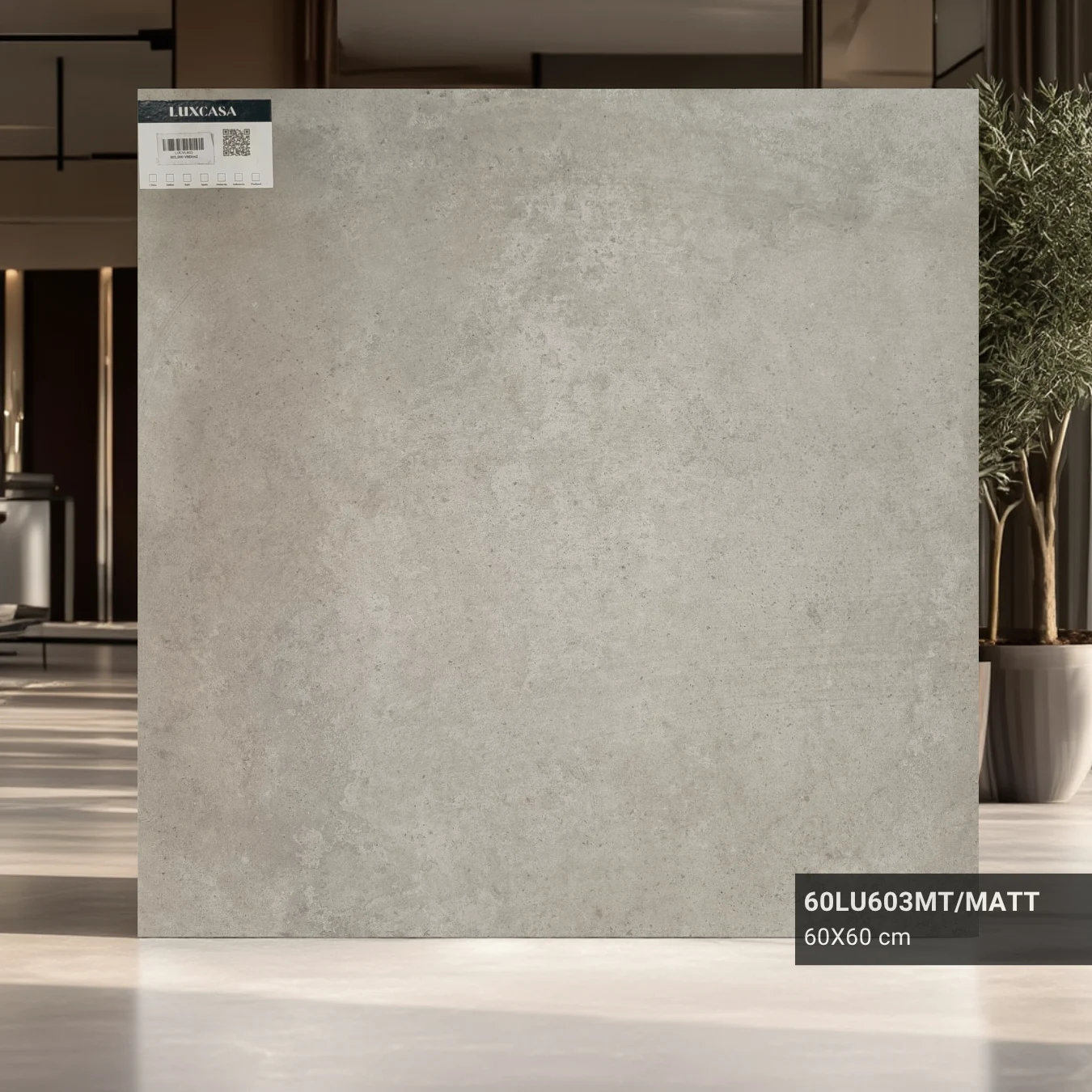 Mẫu gạch giả xi măng mờ 60x60 60LU603MT