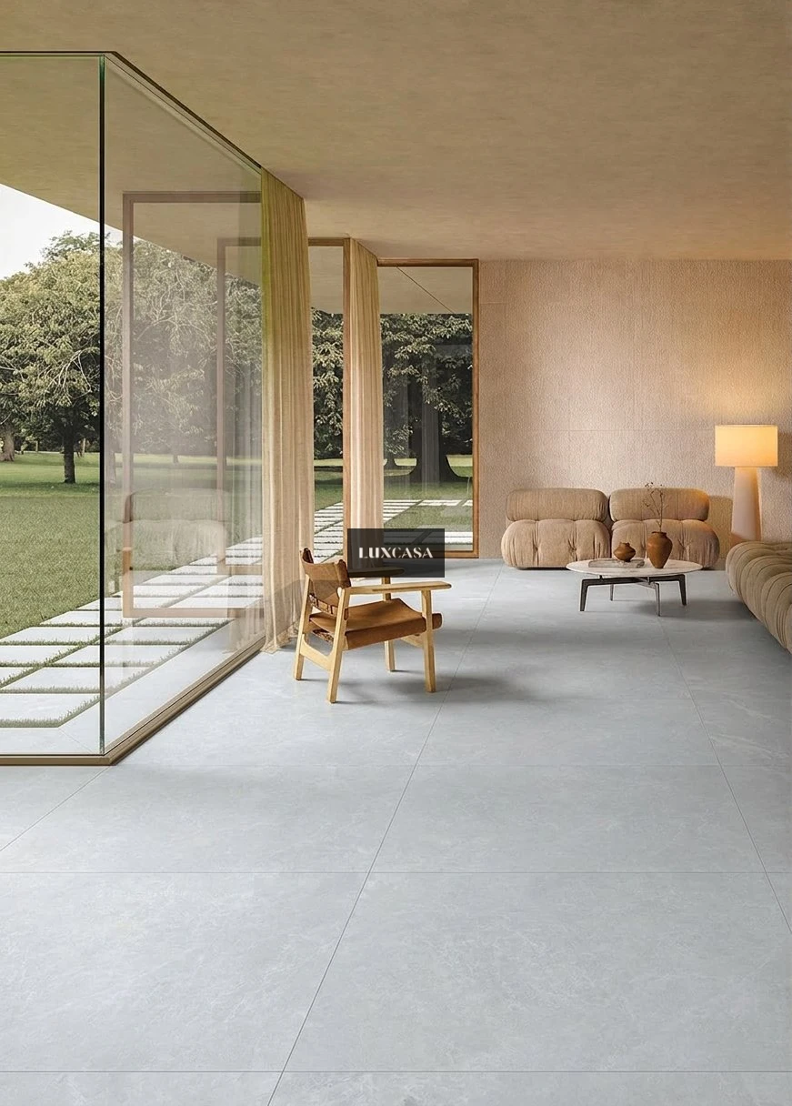 Mẫu gạch lót sàn phòng khách 80x80 80LU880775