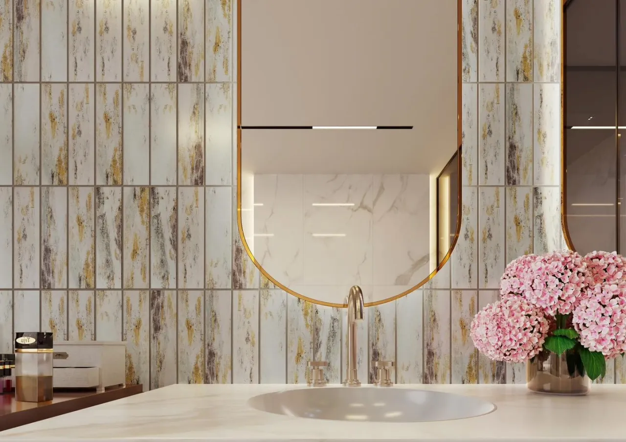 Mẫu gạch mosaic sơn dầu LUIN652605