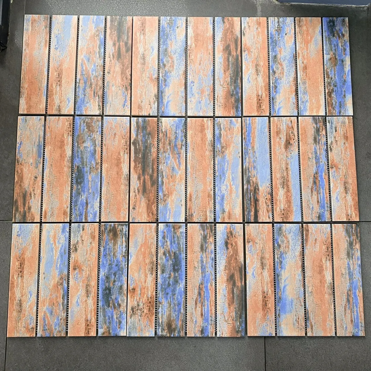 Mẫu gạch mosaic sơn dầu LUIN652606