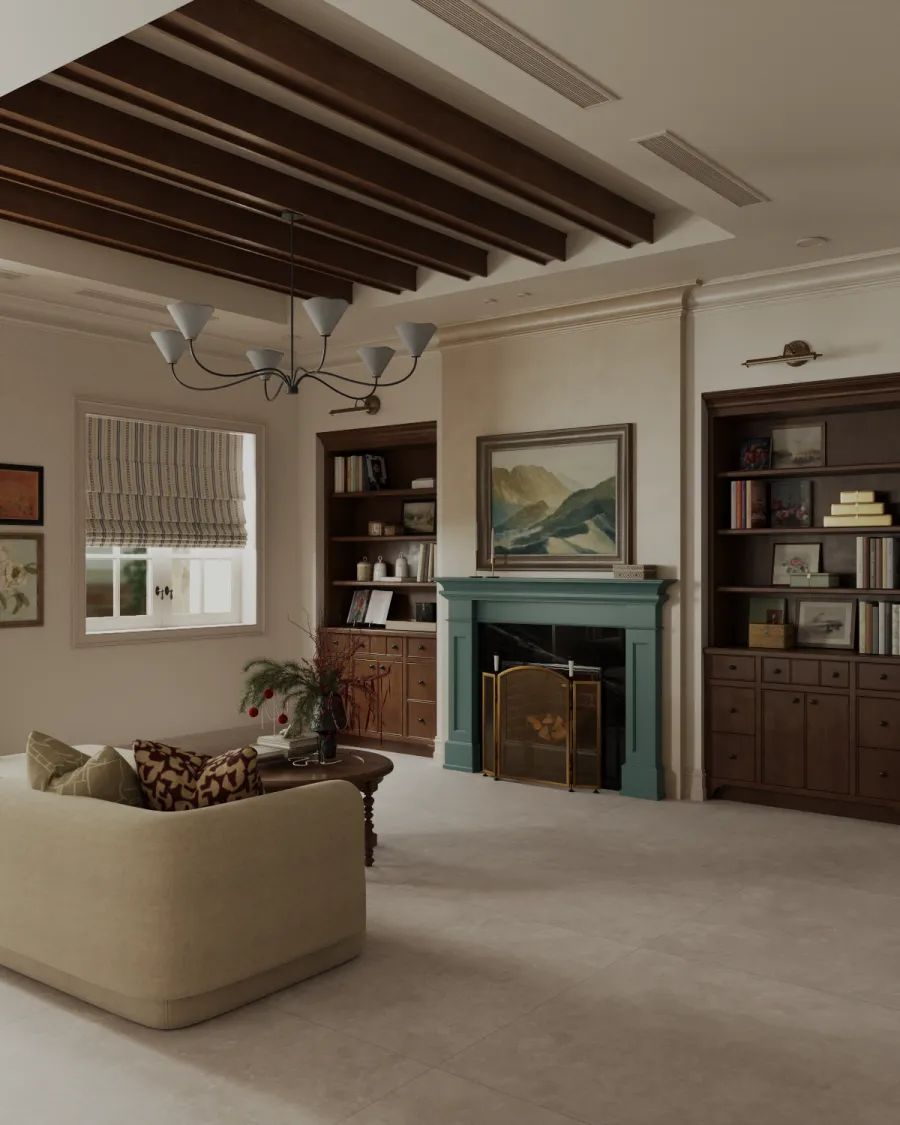 Mẫu gạch ốp nền phòng khách màu xám 1200x1200 120LU121209-03D