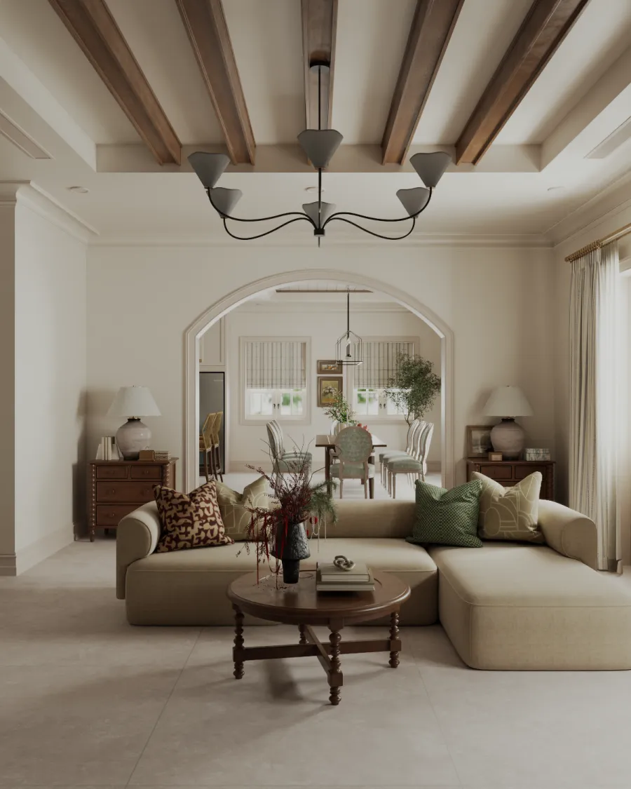 Mẫu gạch ốp nền phòng khách màu xám 1200x1200 120LU121209-03D