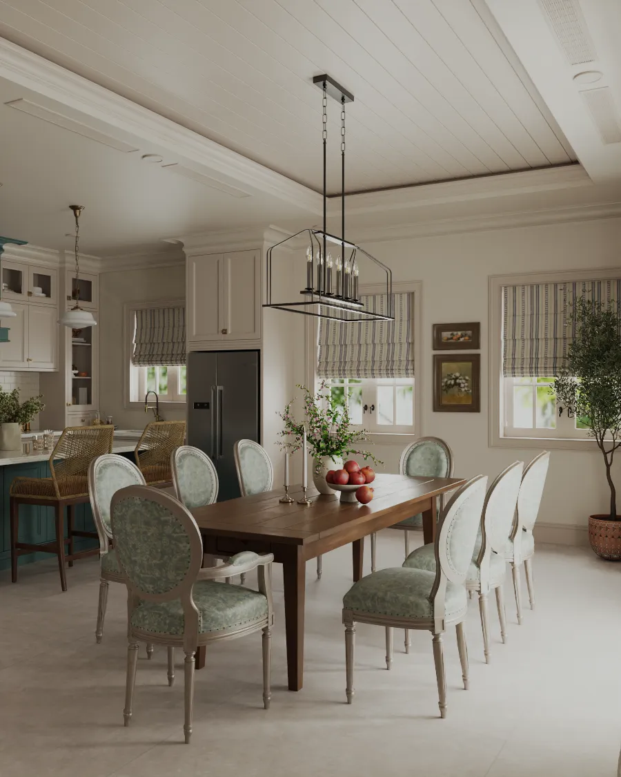 Mẫu gạch ốp nền khu vực bàn ăn màu xám 1200x1200 120LU121209-03D