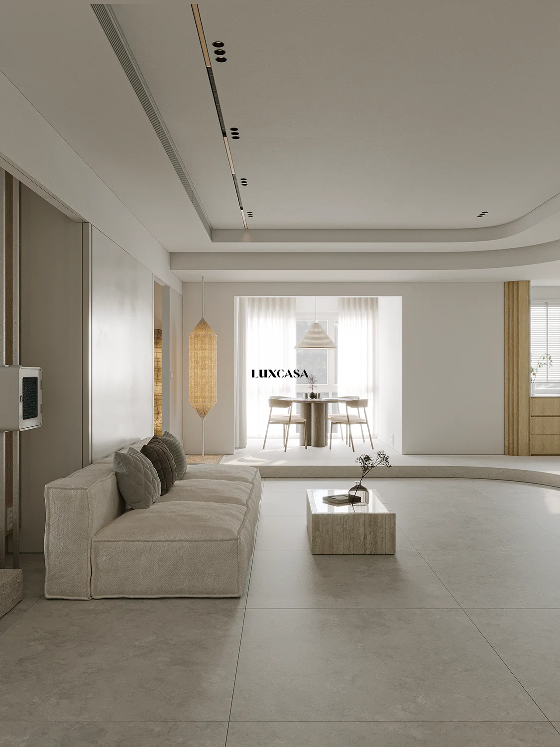 Mẫu gạch ốp nền phòng khách màu xám 1200x1200 120LU121209-03D