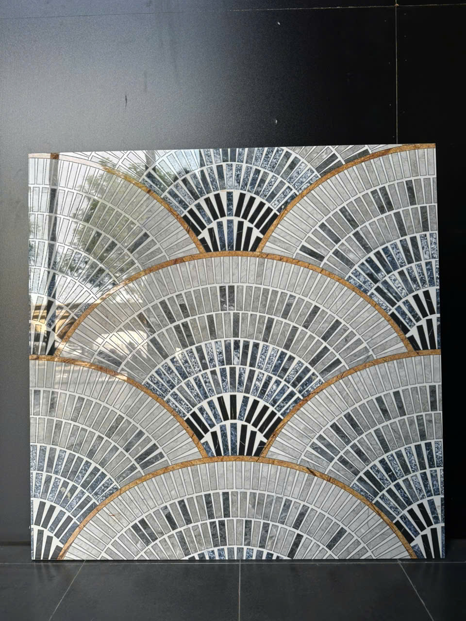 Hình thực tế gạch thảm phòng khách 80x80 80LU9003