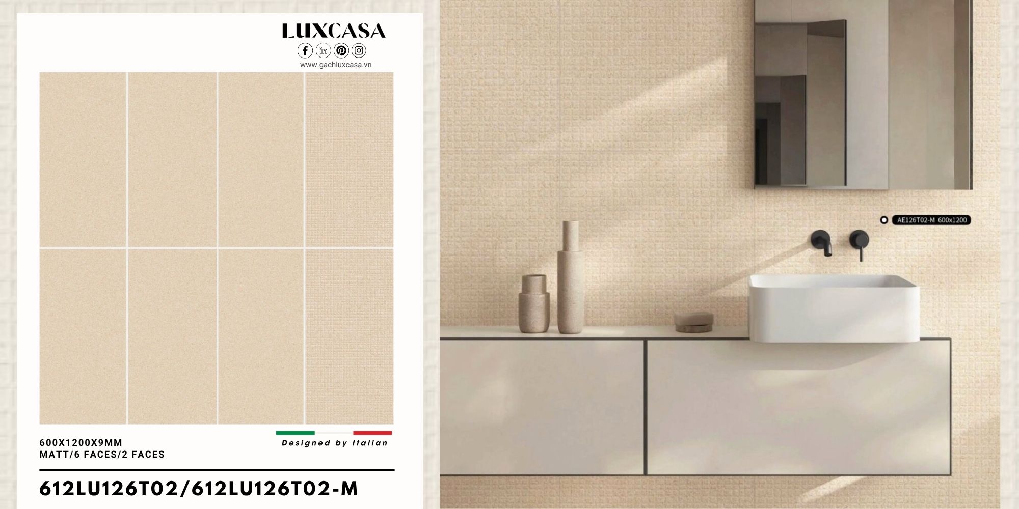 BST gạch nhà vệ sinh 60×120 612LU612T02