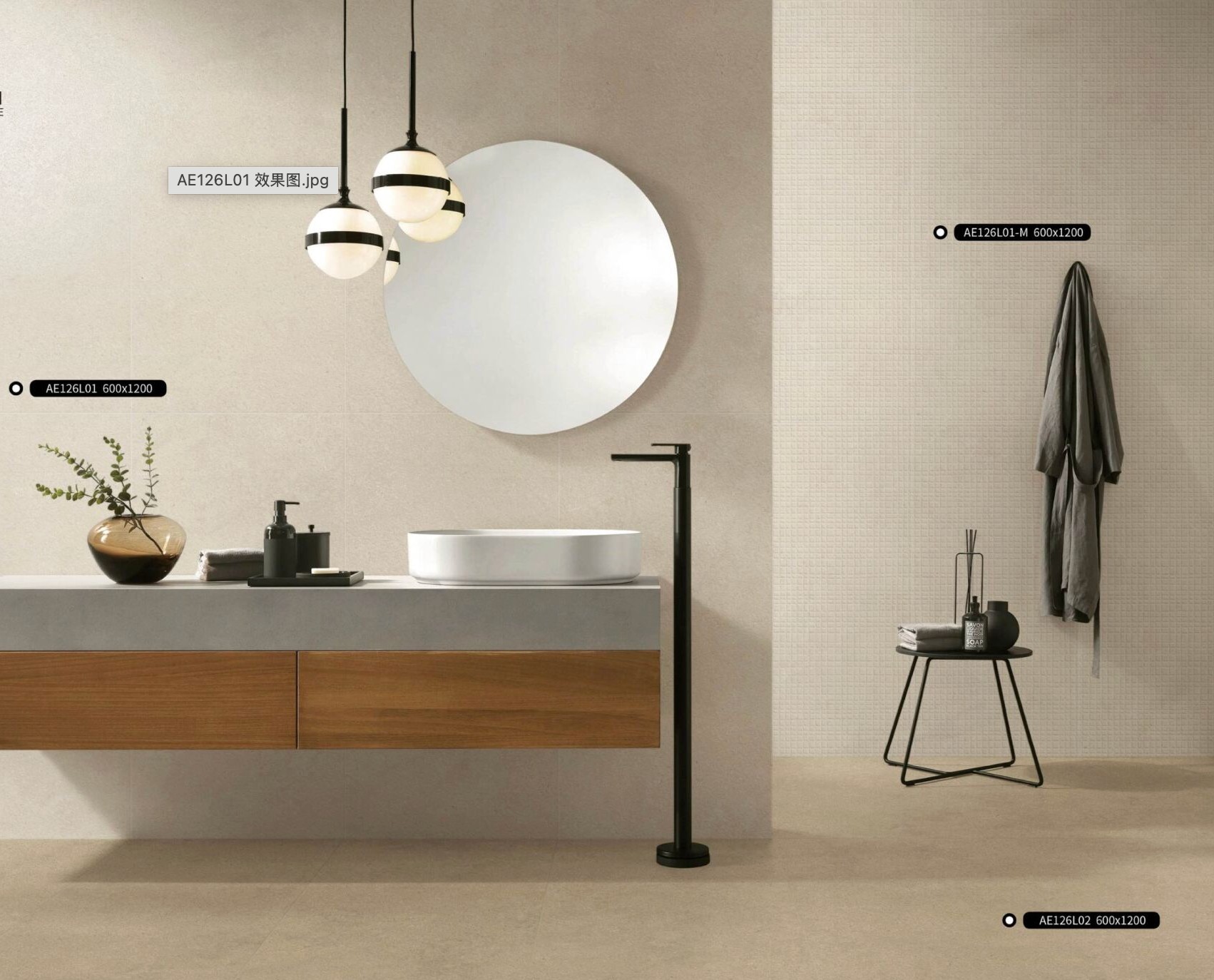 BST gạch ốp lát 60x120 612LU612L01 ốp nhà tắm