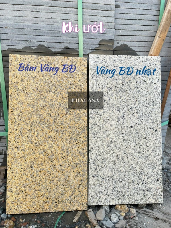 Đá vàng nhạt và đậm Bình Định 300x600 băm mặt