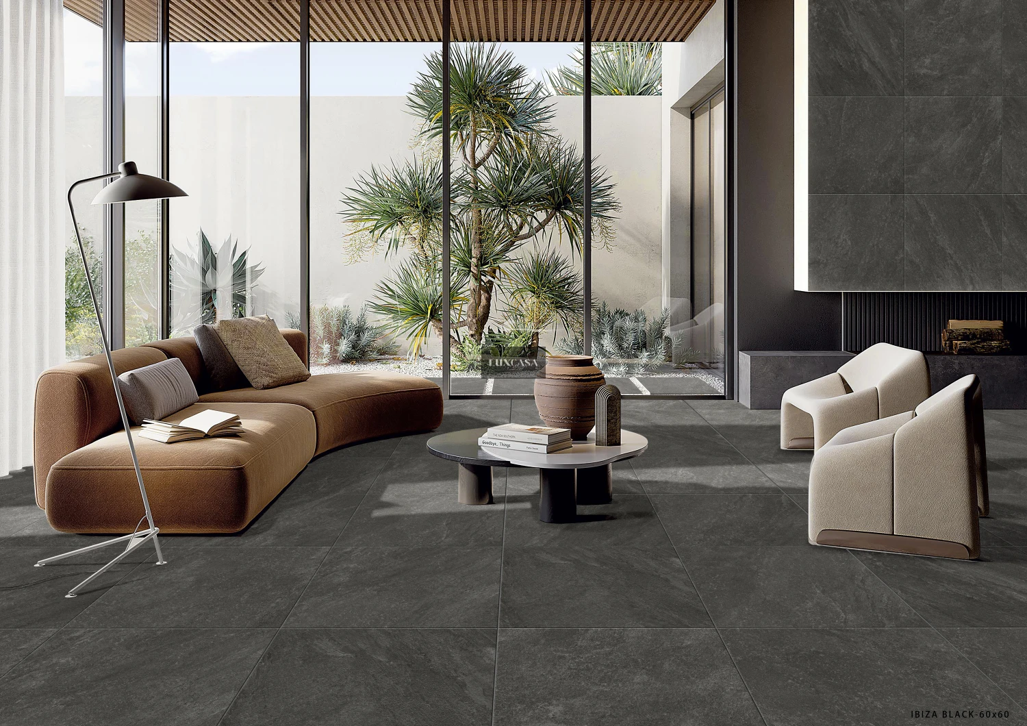 Gạch giả đá slate 60x120 612LUIB-BL