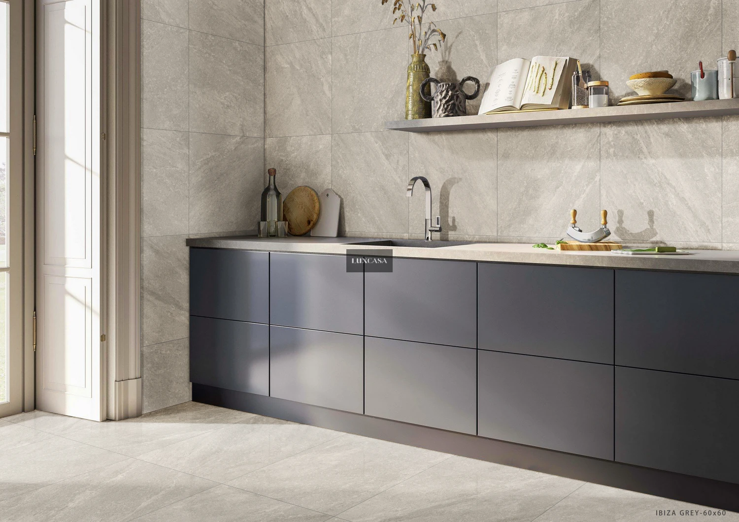Gạch giả đá slate 60x120 612LUIB-GR