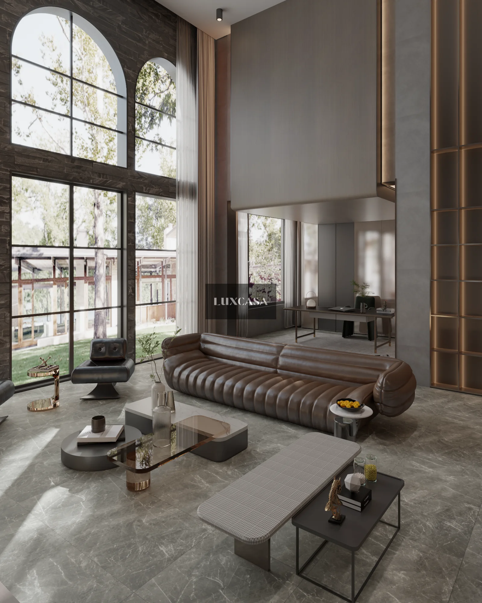 Gạch nền xám mờ lát phòng khách 60x60 60LU60392 (1)