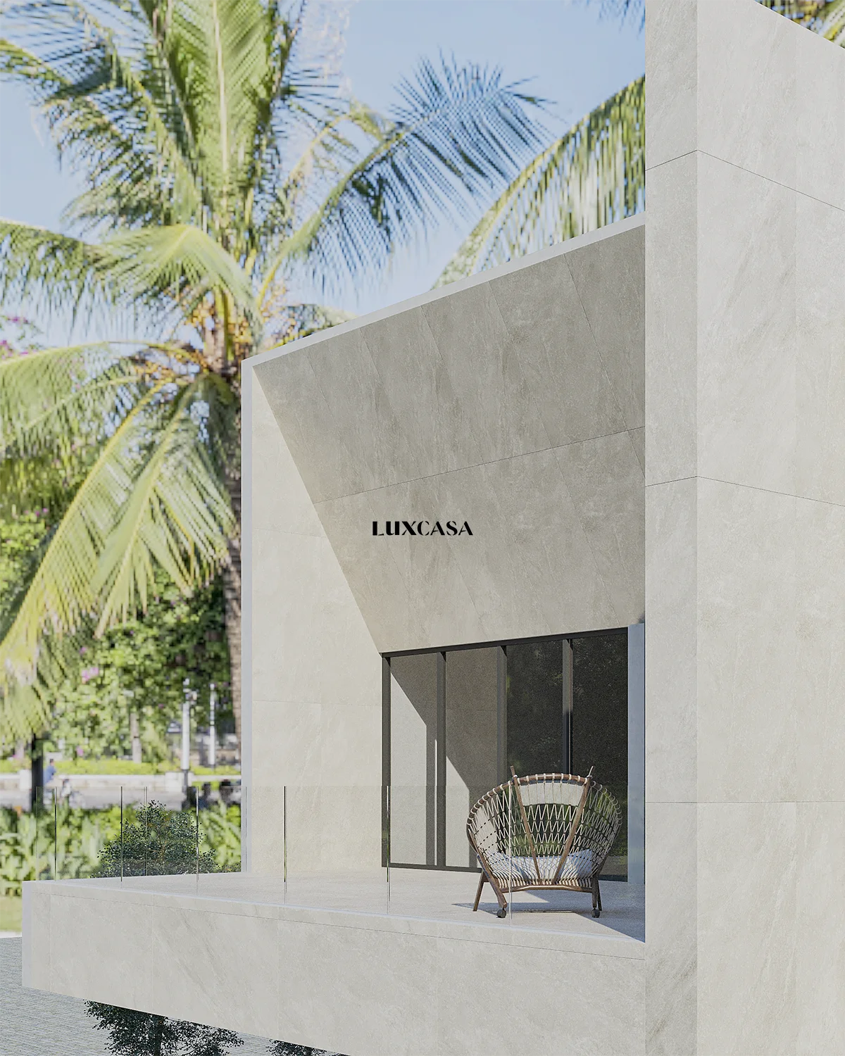 Gạch ốp mặt tiền đá slate 60x120 612LUIB-GR
