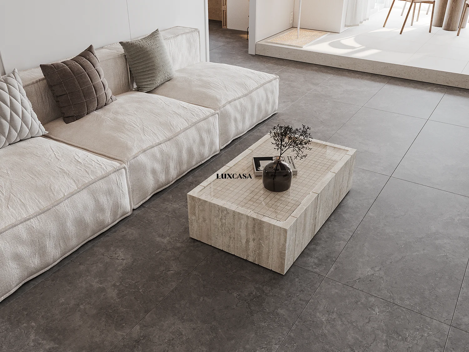 Gạch phòng khách men matt 60x120 612LU612005
