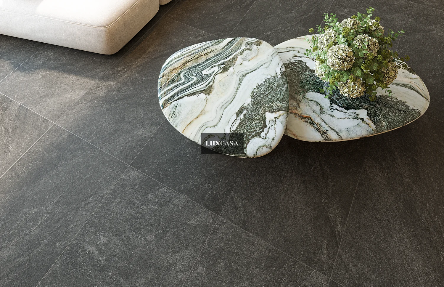 Gạch phòng khách slate 60x120 612LUIB-BL