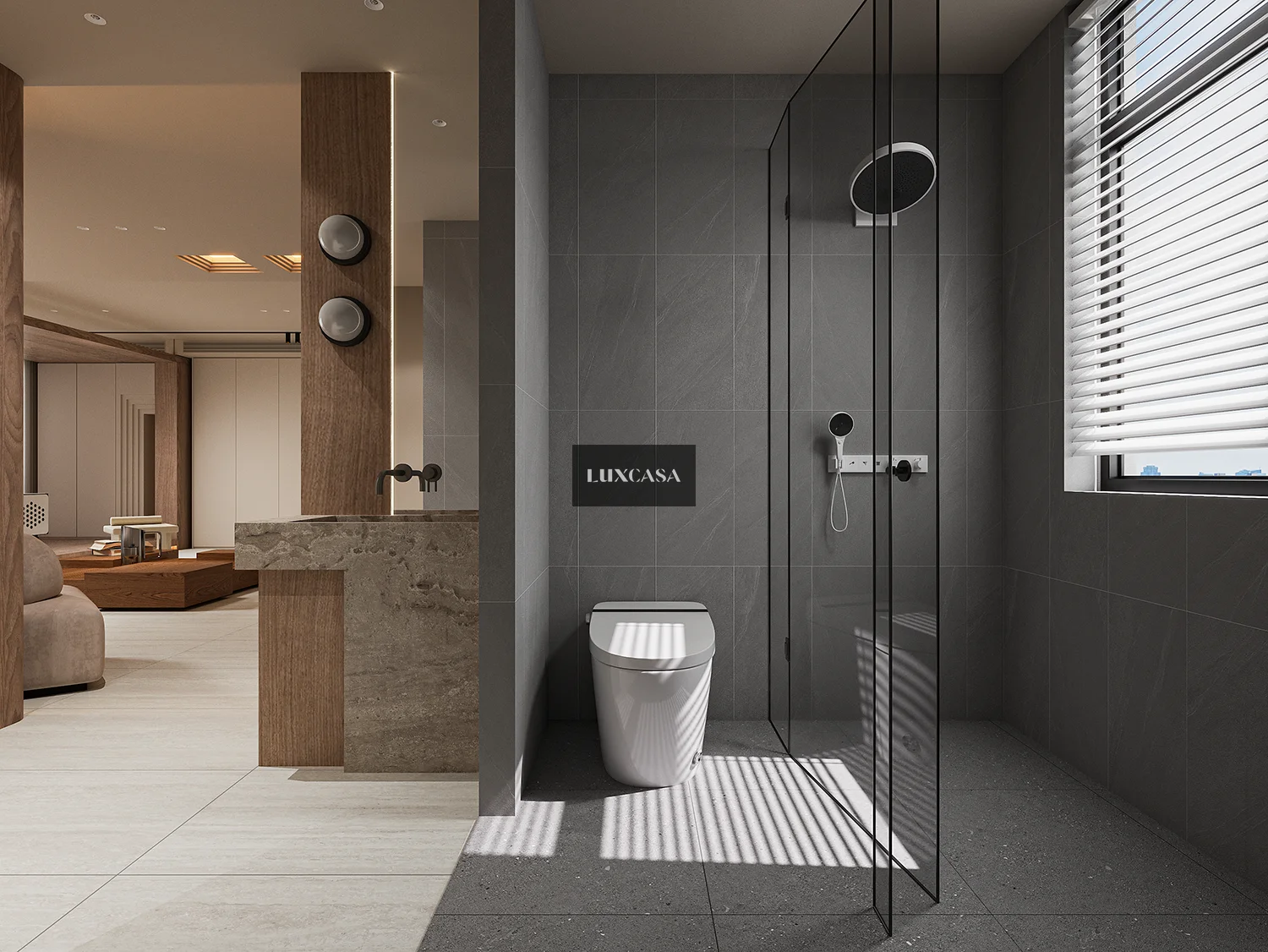 Mẫu gạch ốp tường wc 30×60 360LUM36013