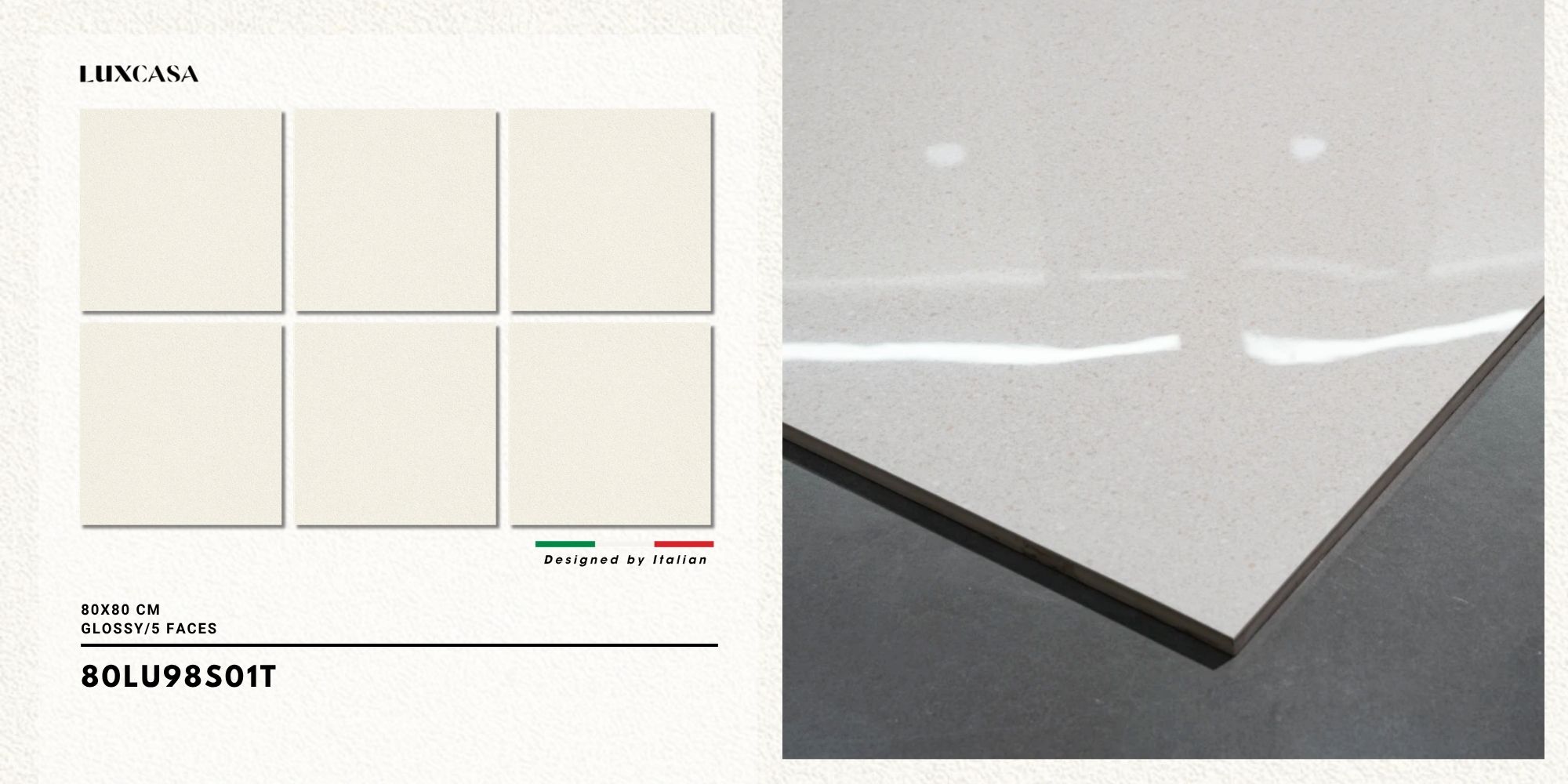 Mẫu gạch terrazzo bóng 80X80 80LU98S01T