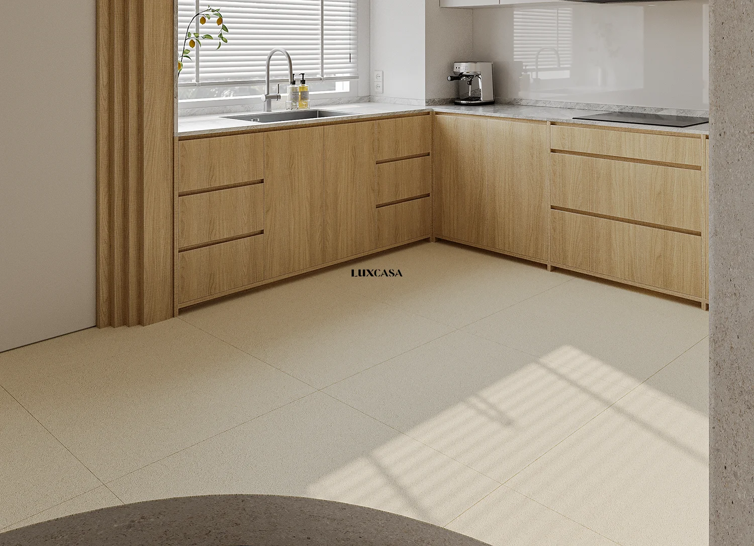 Mẫu gạch terrazzo lát bếp 80x80 80LU98F02J