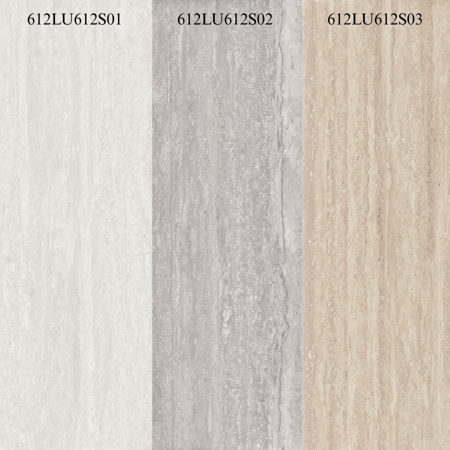BST 3 mẫu gạch 60x120 travertine 612LU612S01/S02/S03