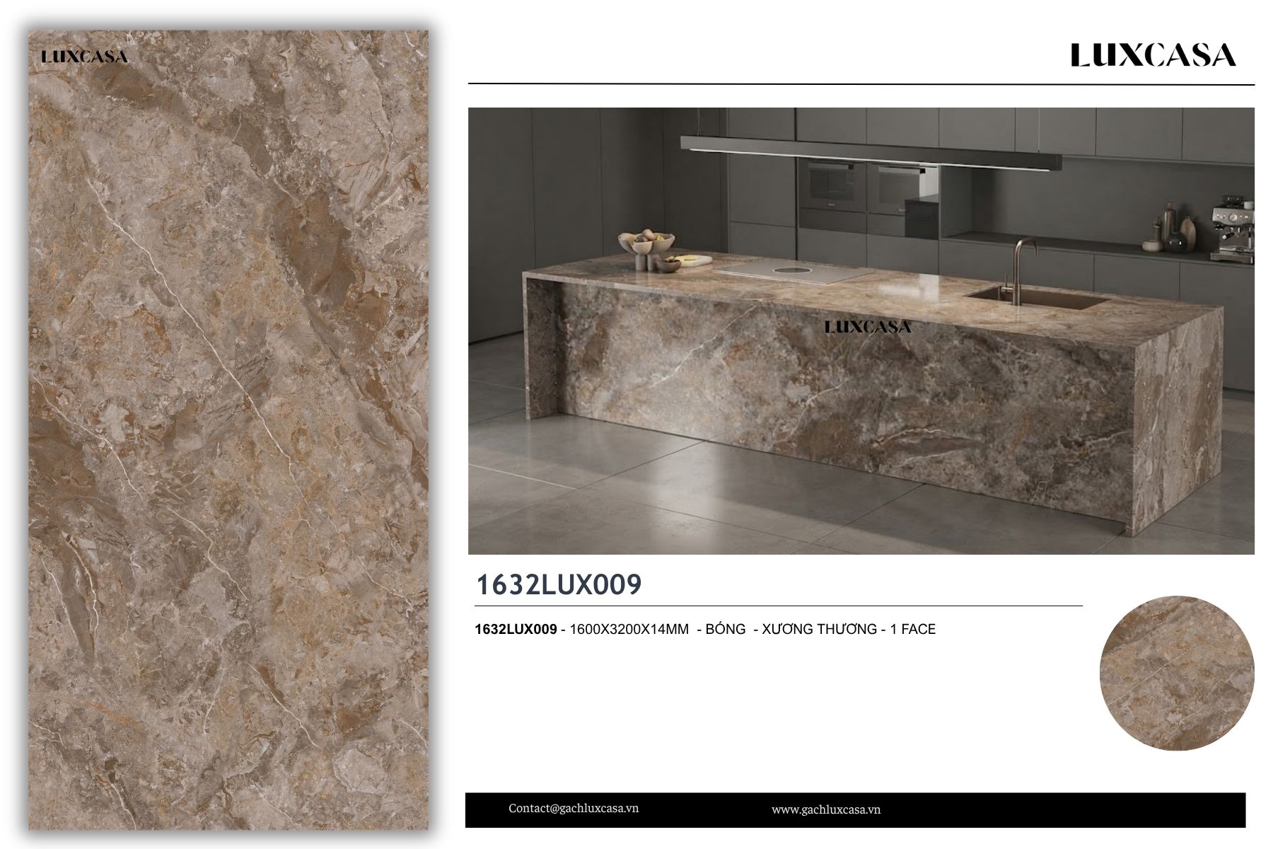 Đá nung kết 1632LUX009