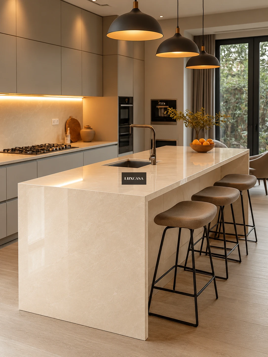 Đá nung kết ốp phòng khách 160X320X1.5 1632LUK008