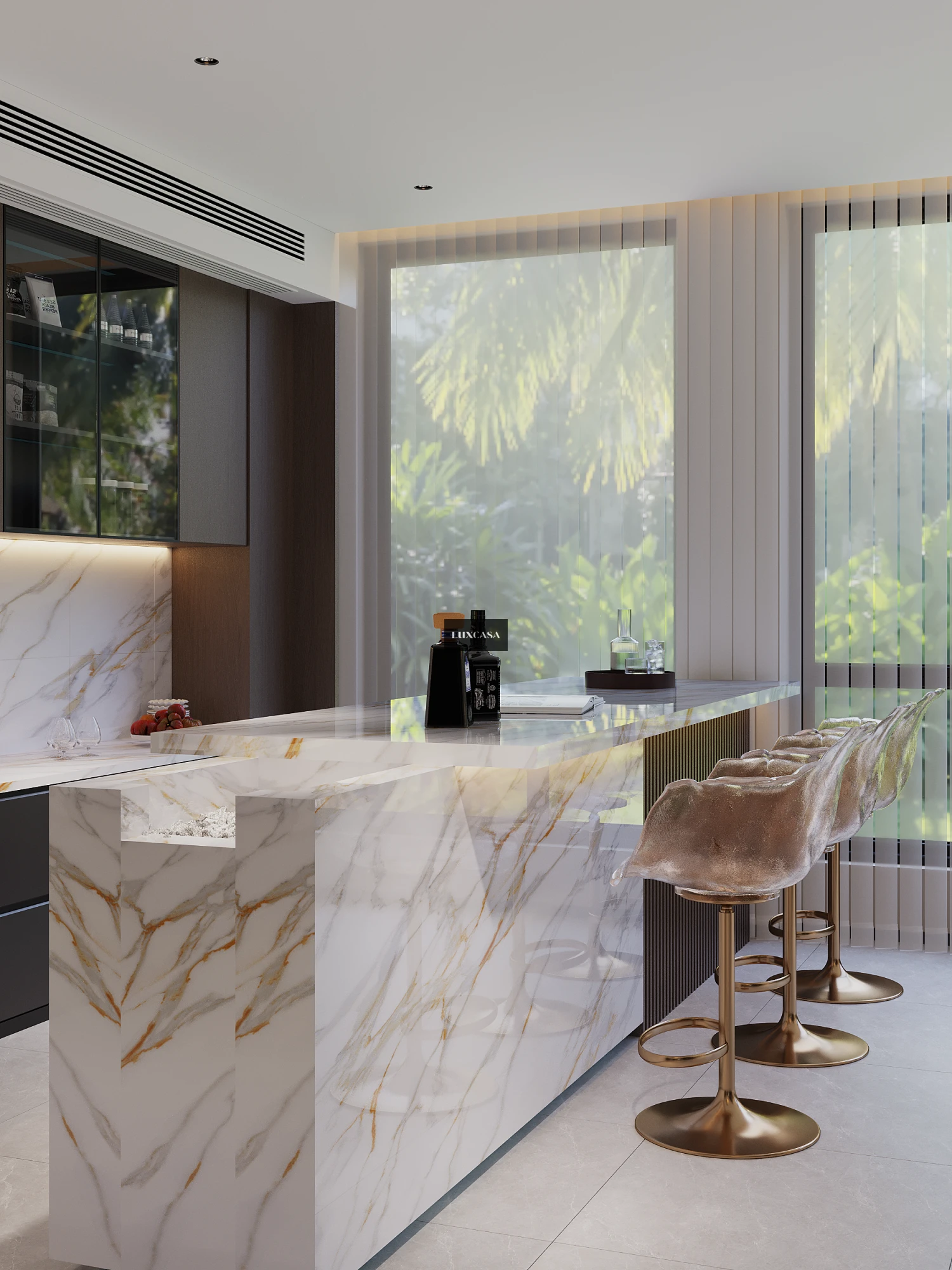 Đá nung kết làm bàn đảo 160X320X1.5 1632LUT021