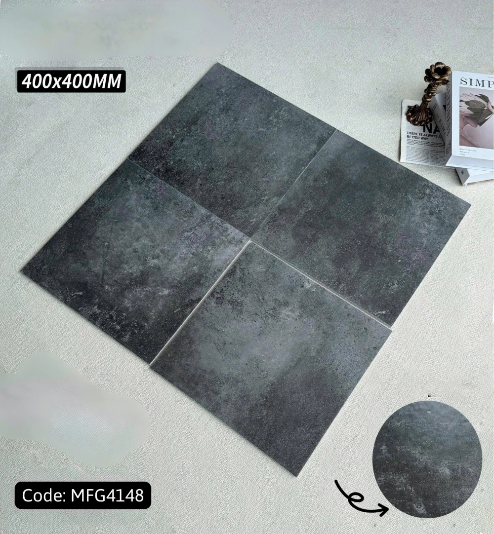 Gạch 40x40 hiệu ứng xi măng xám đen MFG4148