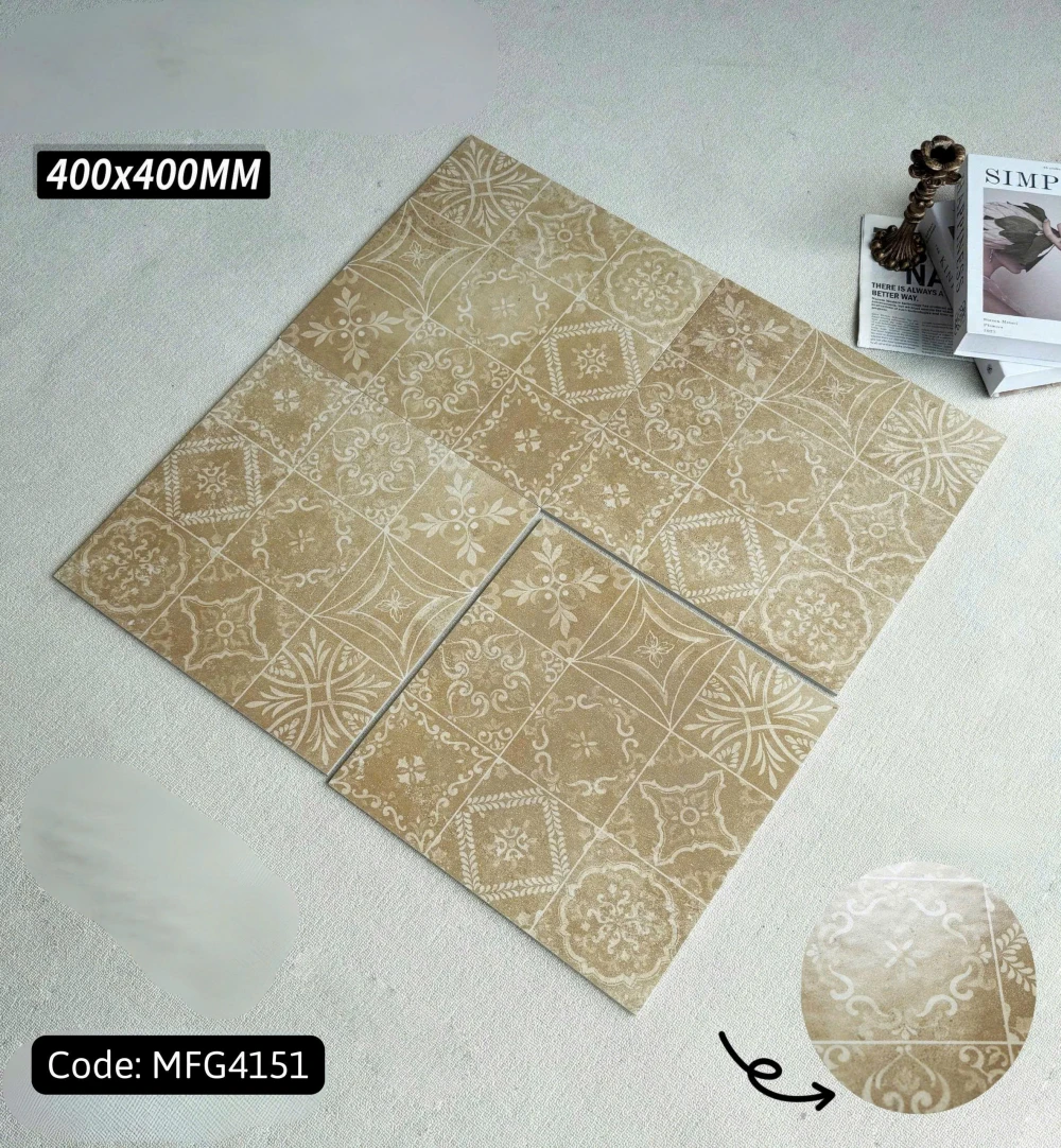 Gạch 40x40 hoa văn màu begin MFG4151
