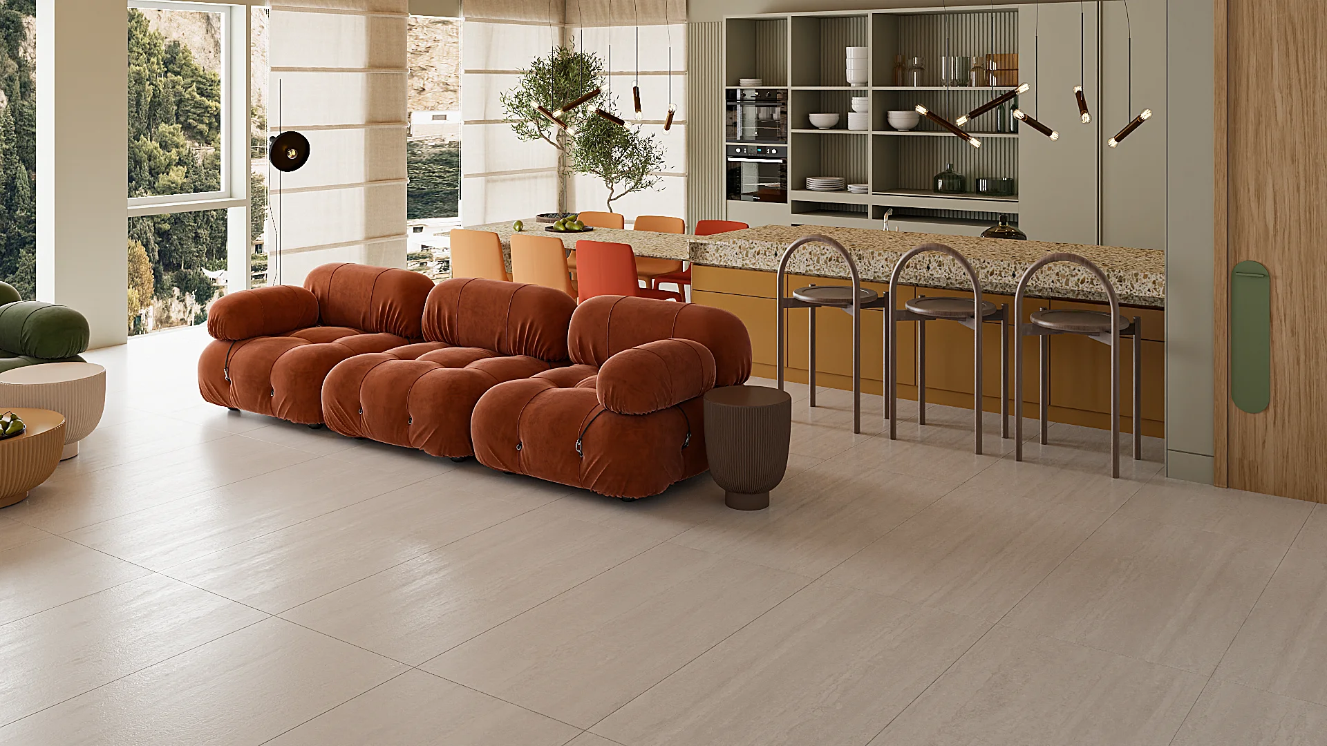 Gạch 60x120 travertine 612LU612S03