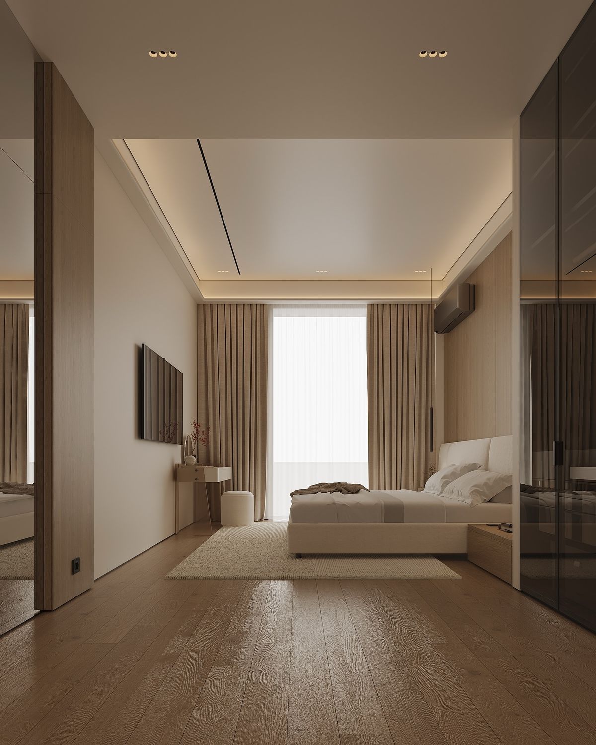 Gạch giả gỗ lát phòng ngủ cho người lớn tuổi