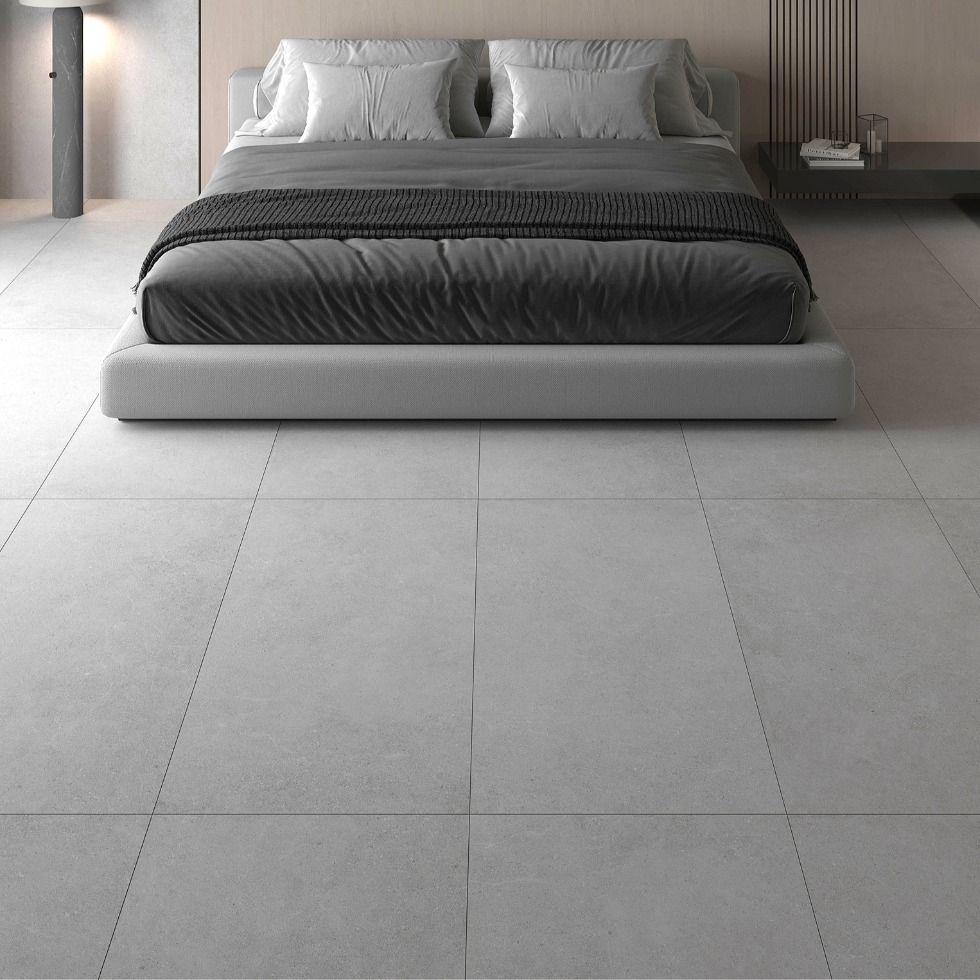 Gạch hiệu ứng xi măng men matt lát phòng ngủ ông bà