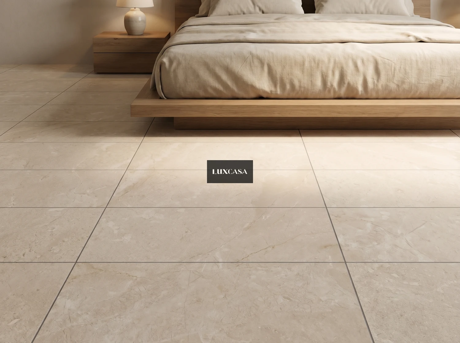Gạch lát nền phòng ngủ 30×60 beige