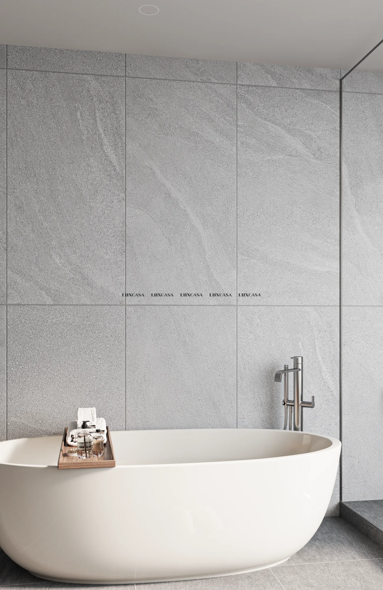 Gạch ốp nhà tắm 60x120 L GREY