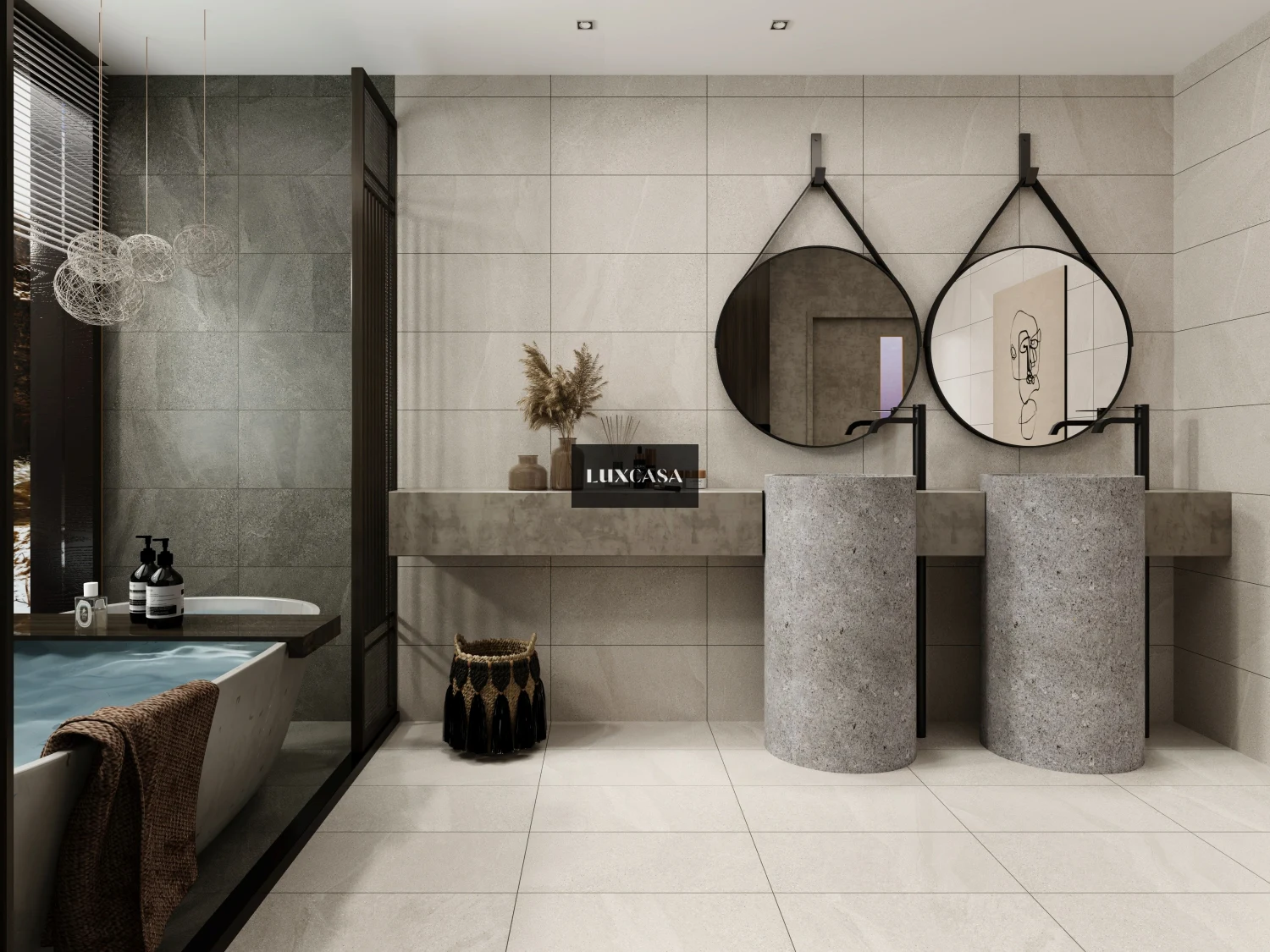 Gạch ốp tường nhà vệ sinh 30×60 ivory