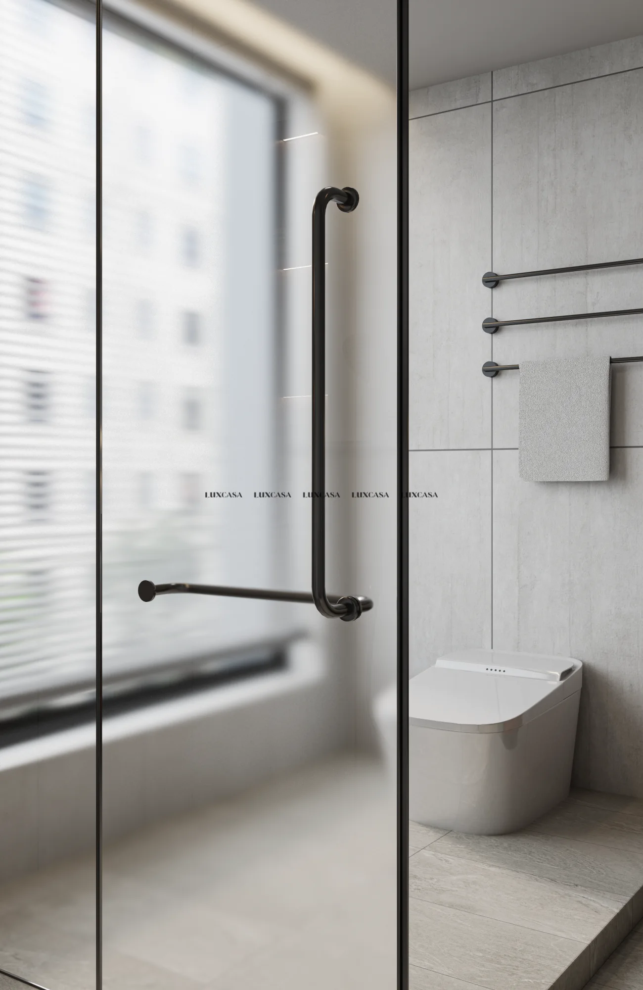 Gạch ốp wc 60x120 vân bê tông xám 612LULN1