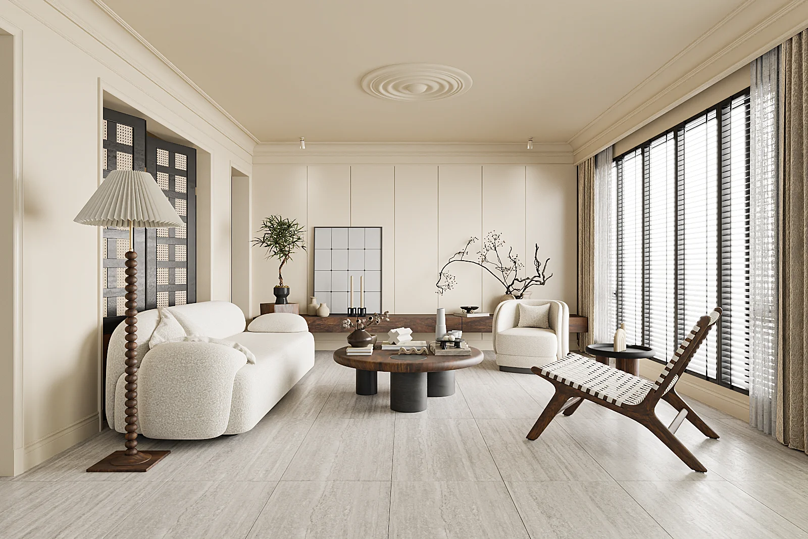 Gạch phòng khách 60x120 travertine 612LU612S02