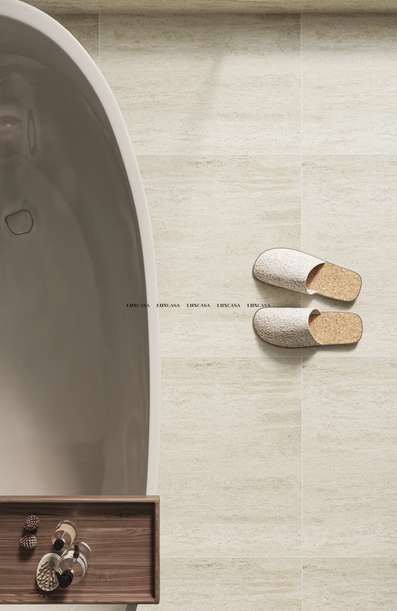 Gạch toilet travertine 60X60 mờ 60LU662161