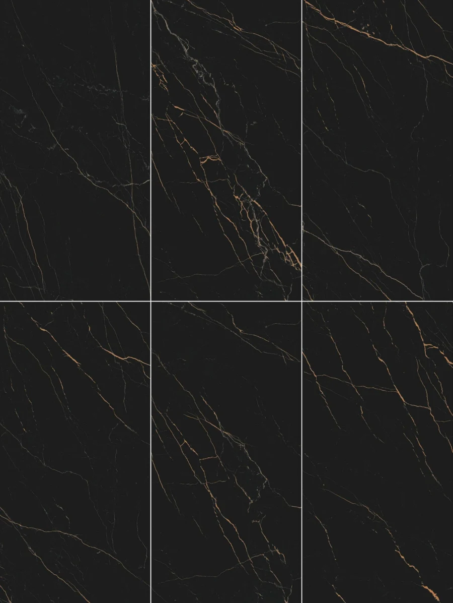 Texture gạch màu đen vân vàng 60x120 612LU12T666