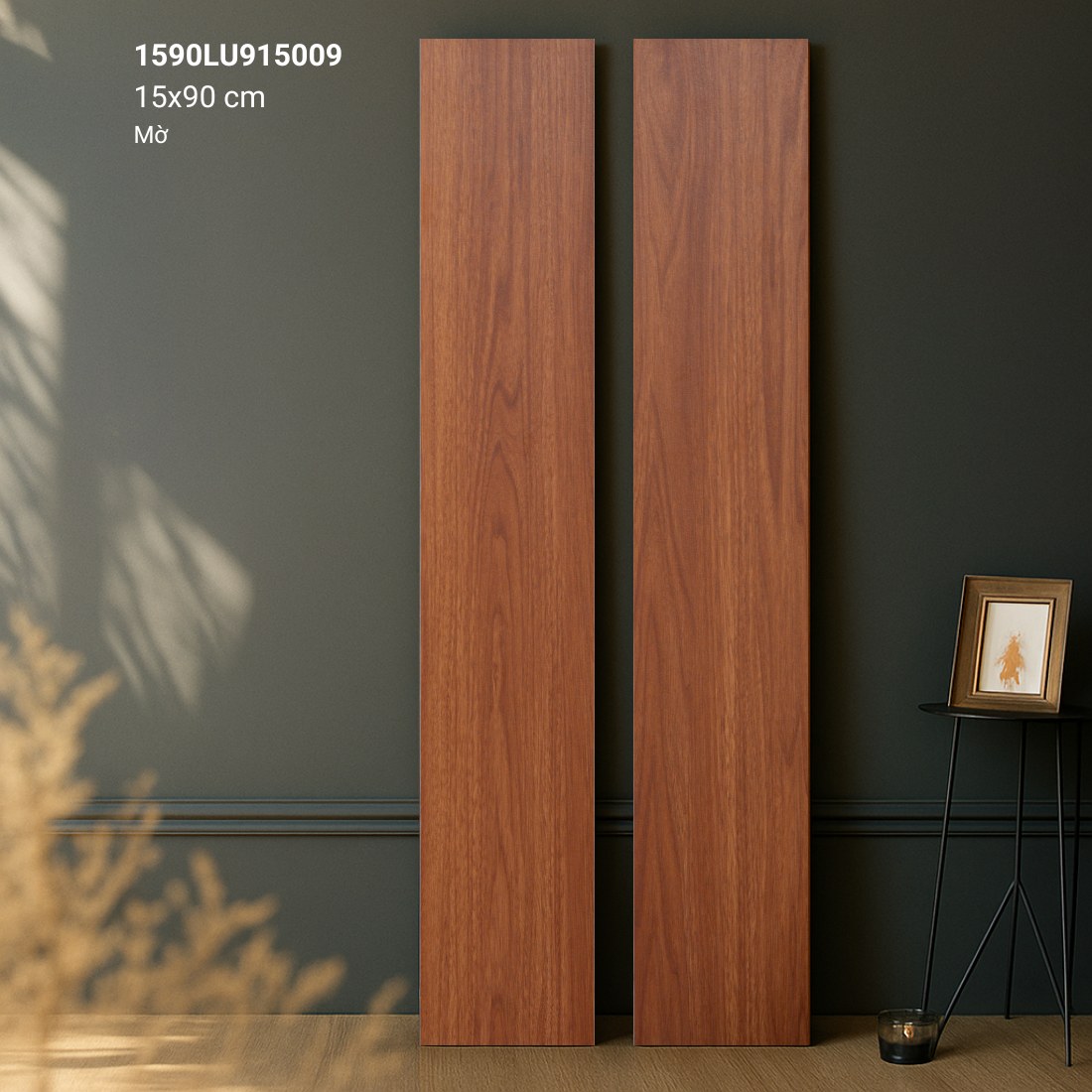 Gạch giả gỗ màu đỏ 15X90 1590LU915009