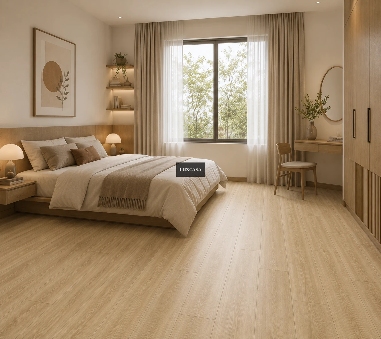 Gạch giả vân gỗ 15X90 lát phòng ngủ 1590LUAT159020
