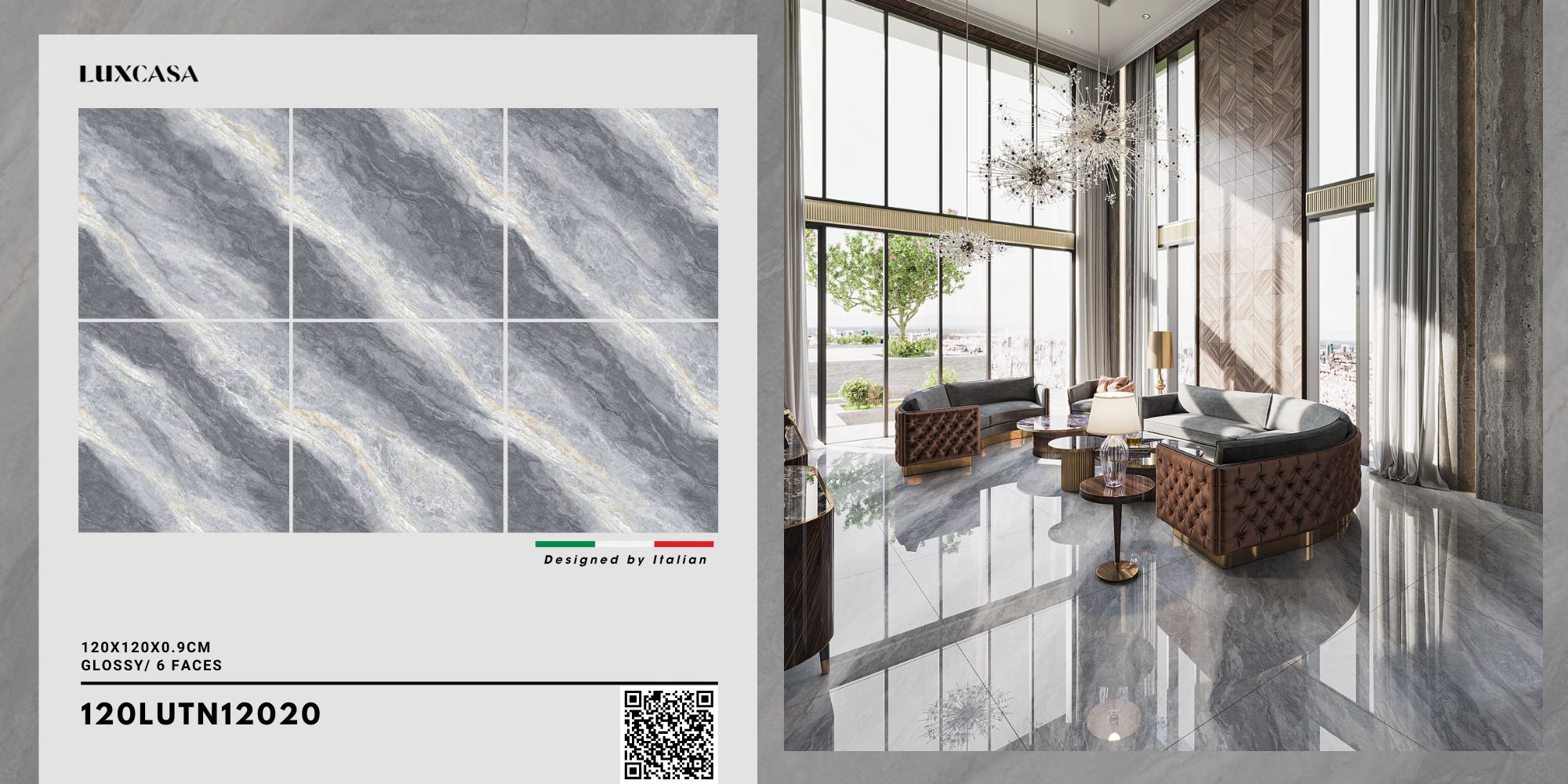 Gạch granite giả đá tự nhiên vân marble