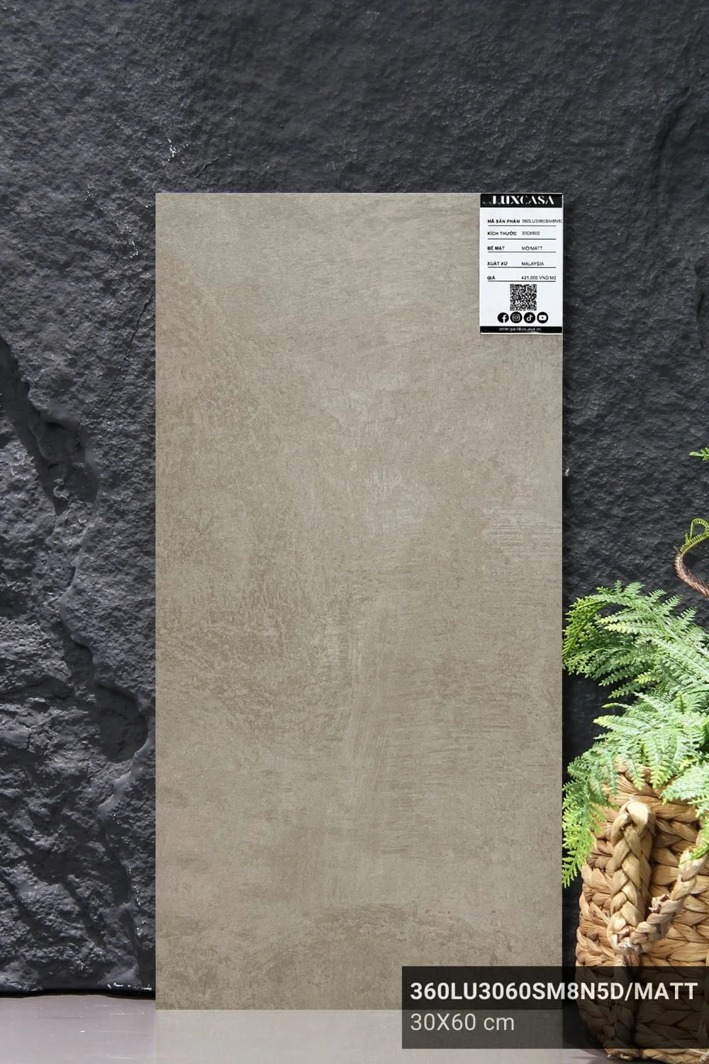 Gạch granite hiệu ứng xi măng